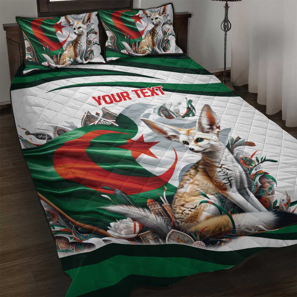 Algeria Fennec Fox Personalized Quilt Bed Set with Algerian Culture and Nature LT9