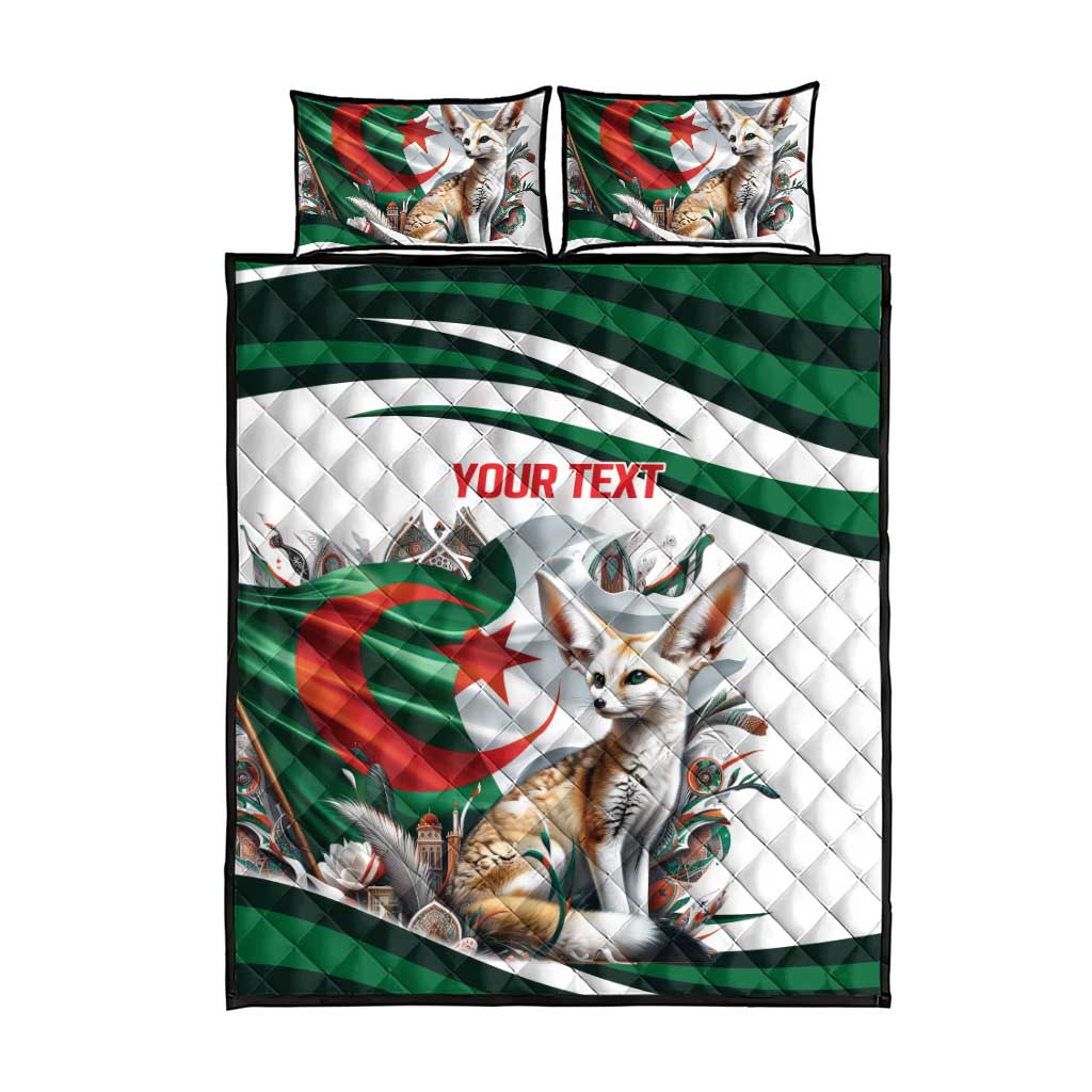 Algeria Fennec Fox Personalized Quilt Bed Set with Algerian Culture and Nature LT9