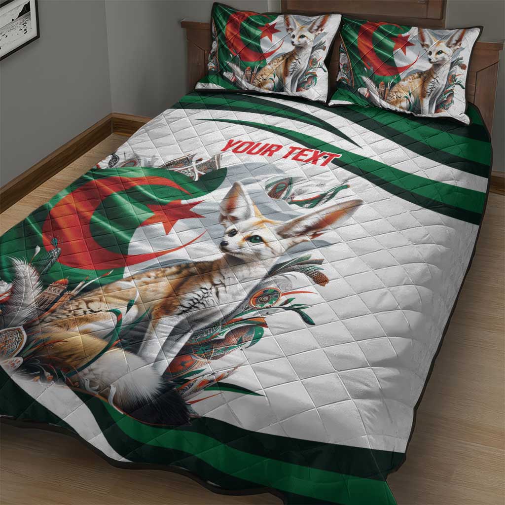 Algeria Fennec Fox Personalized Quilt Bed Set with Algerian Culture and Nature LT9