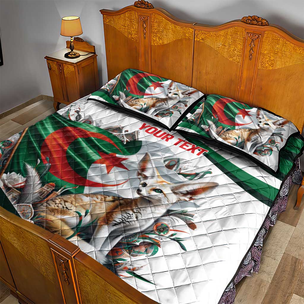 Algeria Fennec Fox Personalized Quilt Bed Set with Algerian Culture and Nature LT9