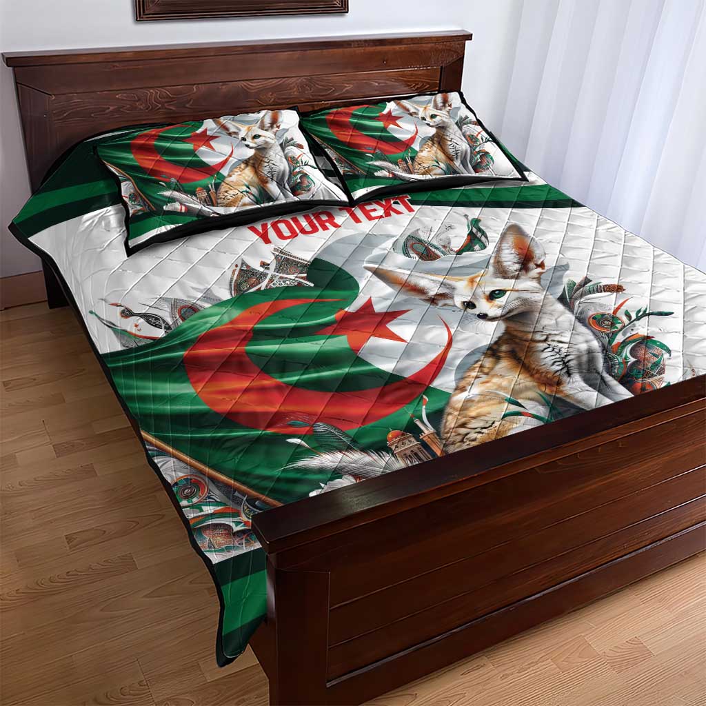 Algeria Fennec Fox Personalized Quilt Bed Set with Algerian Culture and Nature LT9