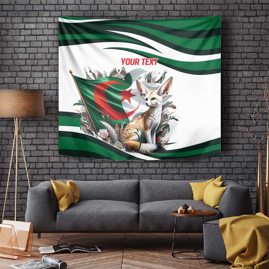 Algeria Fennec Fox Personalized Tapestry with Algerian Culture and Nature LT9