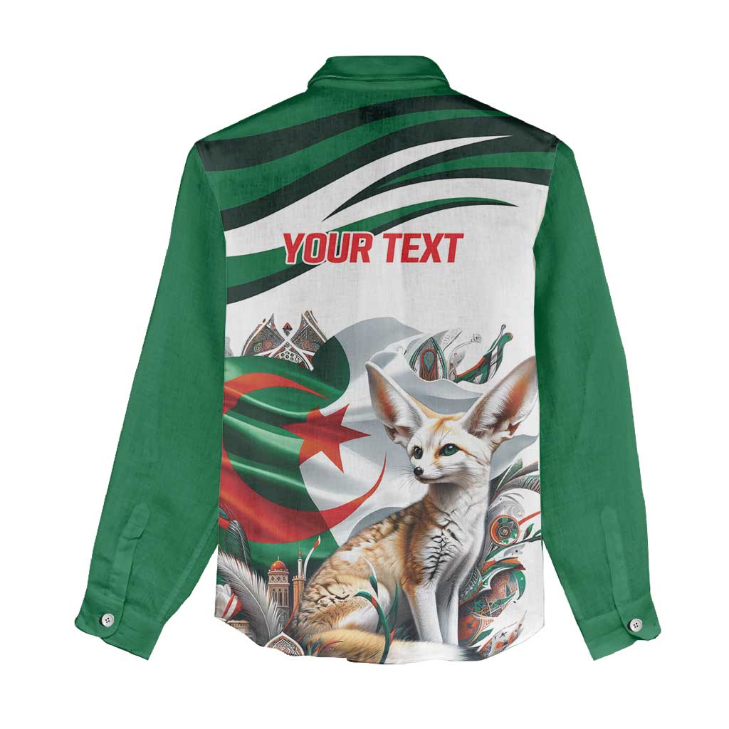 Algeria Fennec Fox Personalized Women Casual Shirt with Algerian Culture and Nature LT9