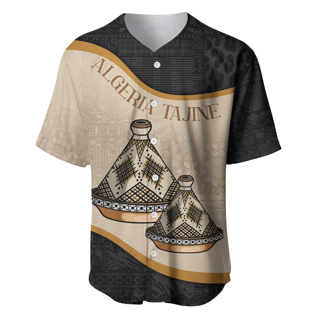 Algeria Tajine Dish Personalized Baseball Jersey with African Tribal Pattern LT9