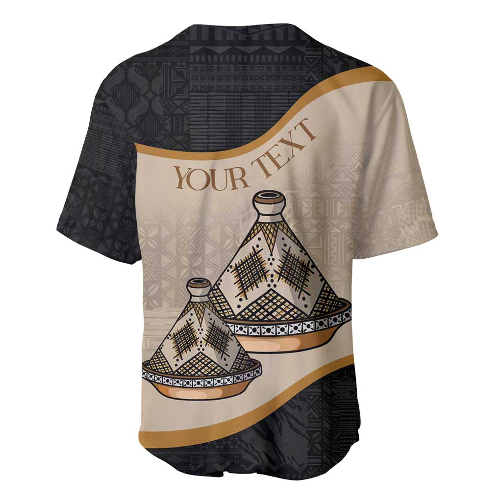 Algeria Tajine Dish Personalized Baseball Jersey with African Tribal Pattern LT9