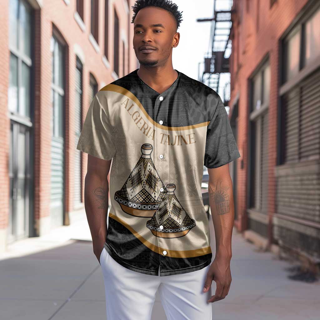Algeria Tajine Dish Personalized Baseball Jersey with African Tribal Pattern LT9