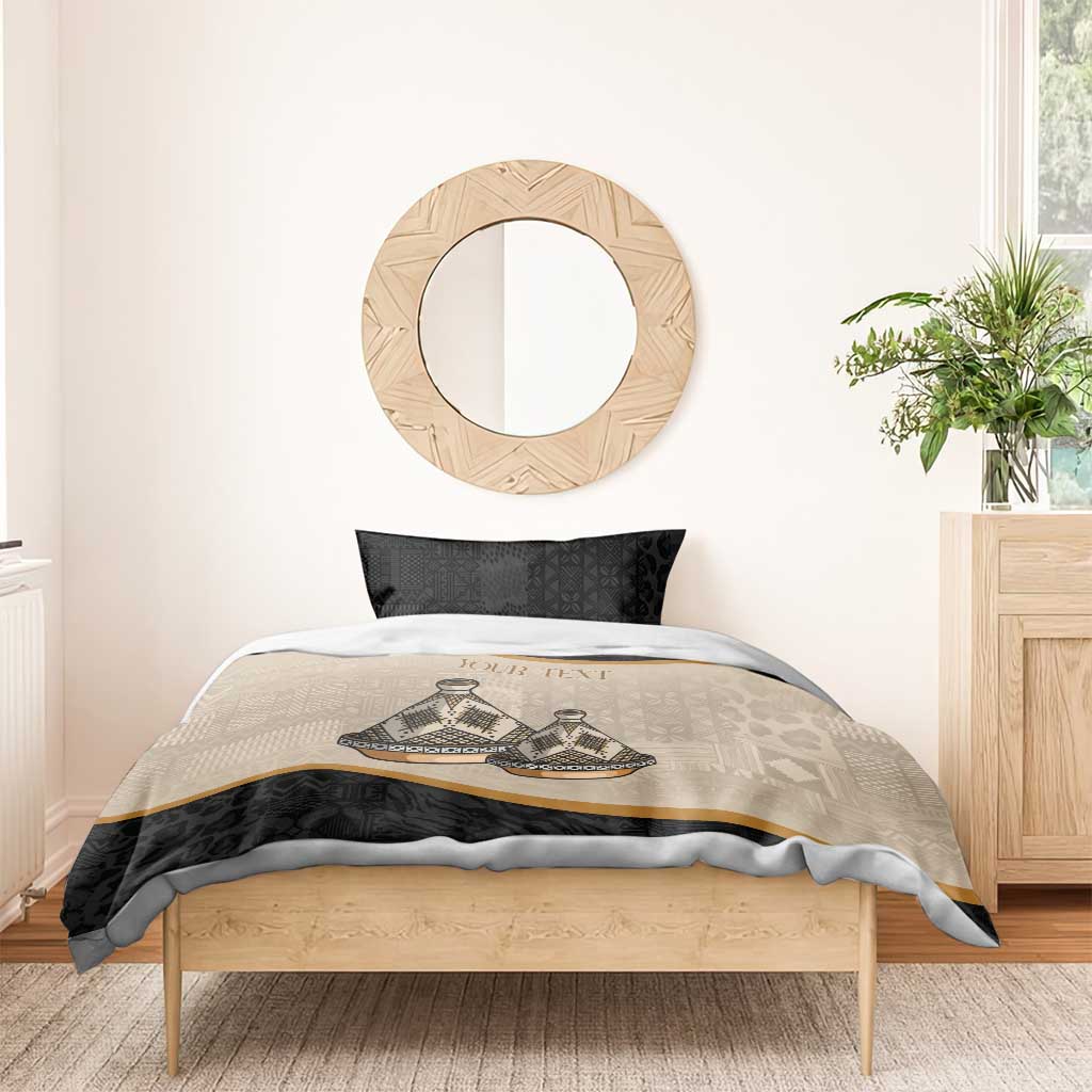 Algeria Tajine Dish Personalized Bedding Set with African Tribal Pattern LT9