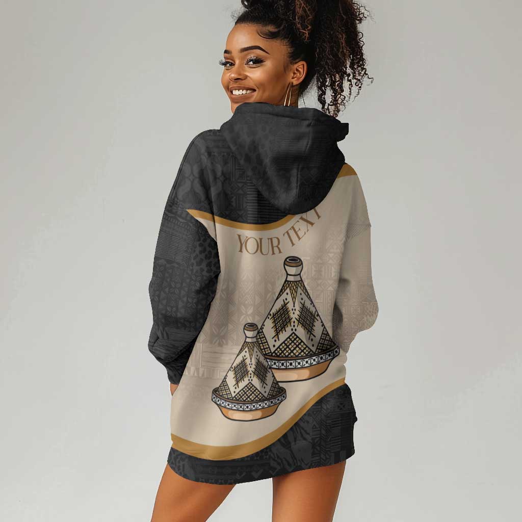Algeria Tajine Dish Personalized Hoodie Dress with African Tribal Pattern LT9