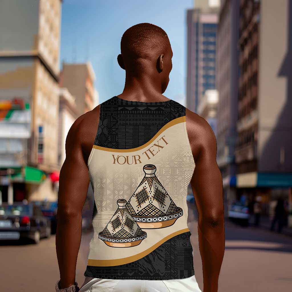 Algeria Tajine Dish Personalized Men Tank Top with African Tribal Pattern LT9