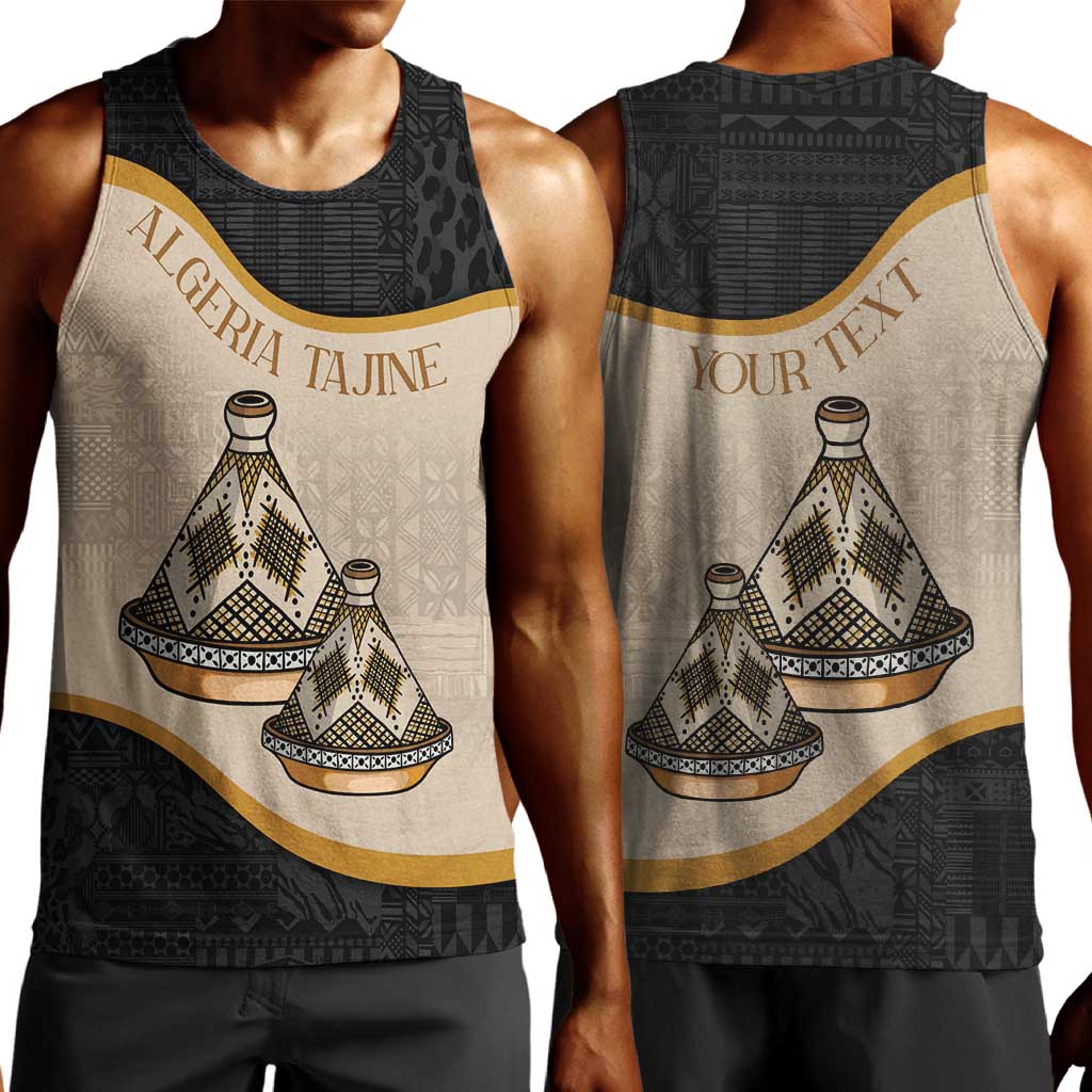 Algeria Tajine Dish Personalized Men Tank Top with African Tribal Pattern LT9