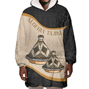 Algeria Tajine Dish Personalized Wearable Blanket Hoodie with African Tribal Pattern LT9