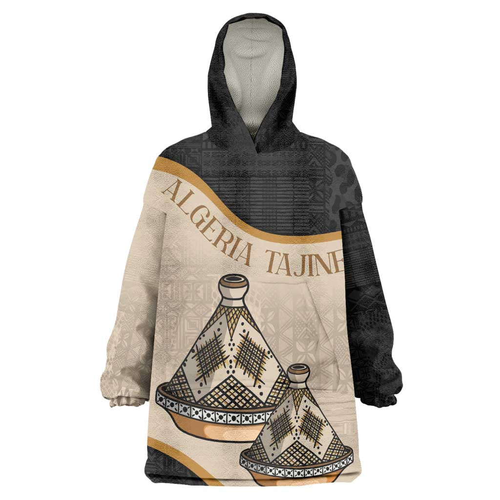 Algeria Tajine Dish Personalized Wearable Blanket Hoodie with African Tribal Pattern LT9