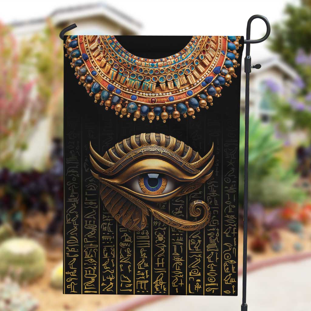 Egypt Eyes Of Horus Garden Flag with Egyptian Hieroglyphs LT9