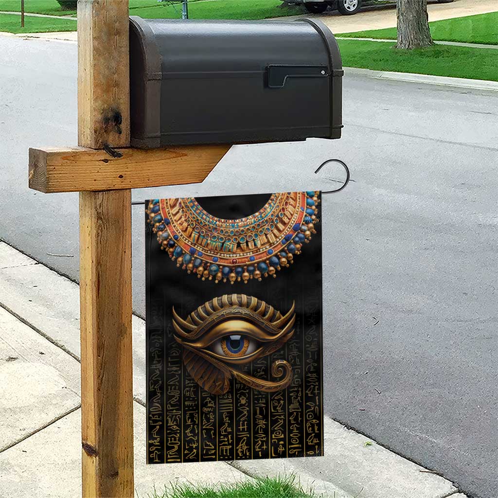 Egypt Eyes Of Horus Garden Flag with Egyptian Hieroglyphs LT9