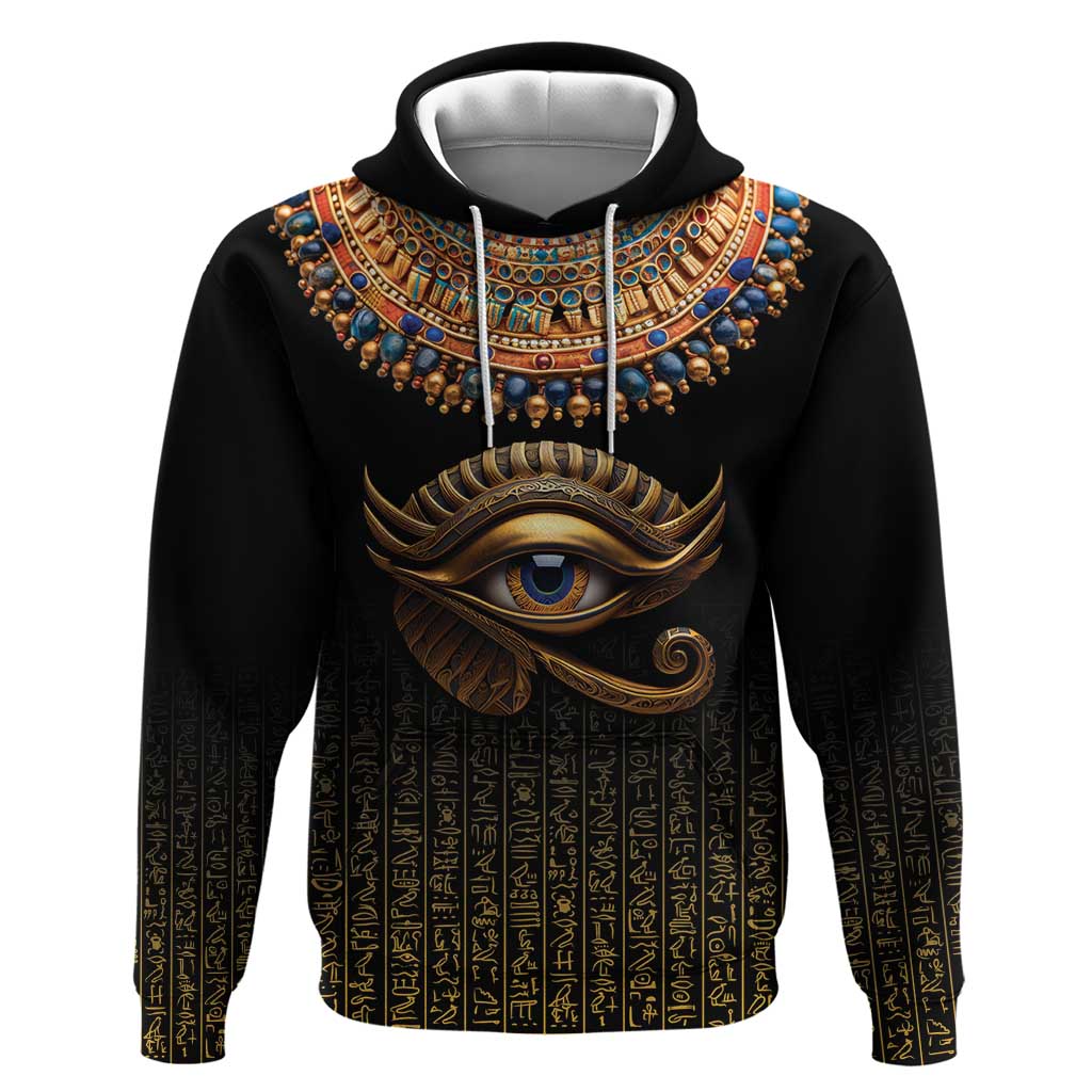 Egypt Eyes Of Horus Hoodie with Egyptian Hieroglyphs LT9