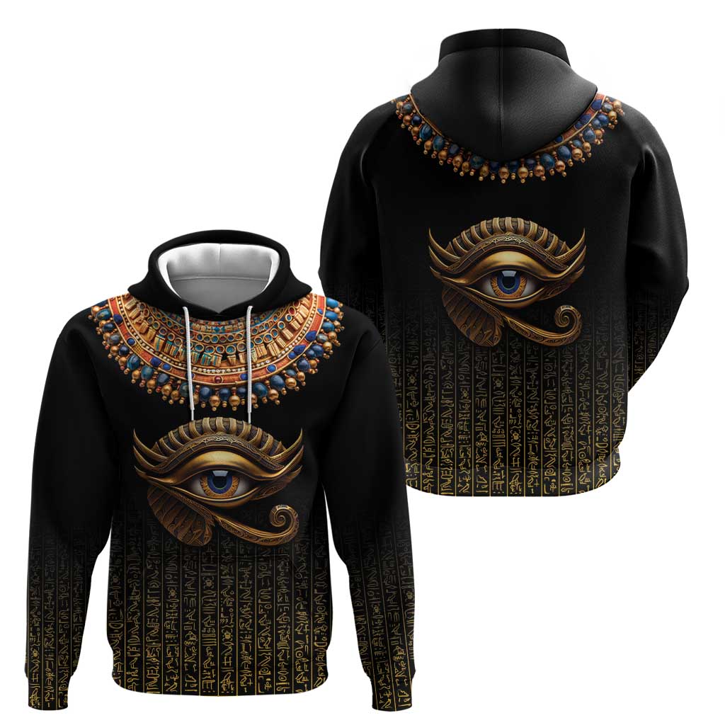 Egypt Eyes Of Horus Hoodie with Egyptian Hieroglyphs LT9