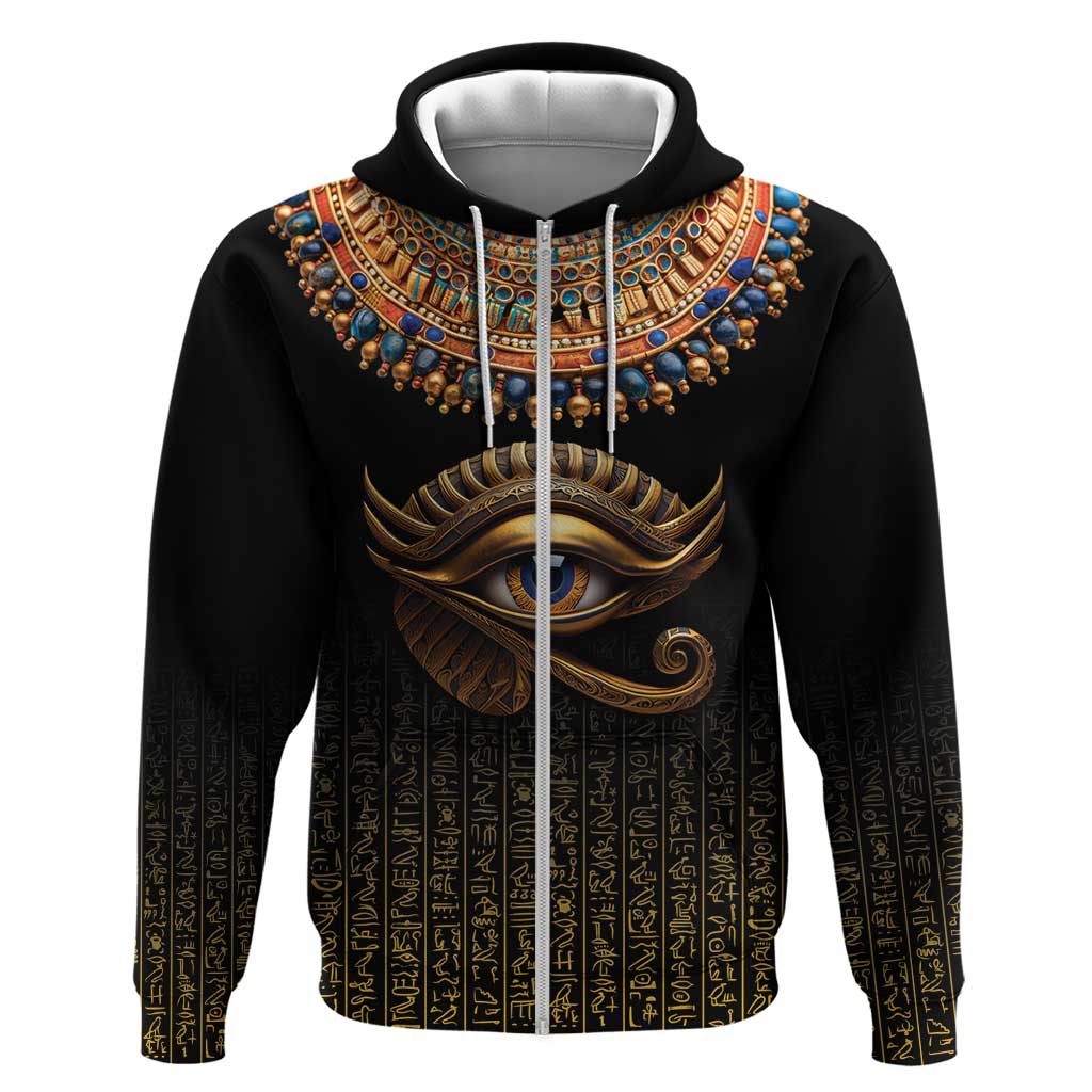 Egypt Eyes Of Horus Hoodie with Egyptian Hieroglyphs LT9