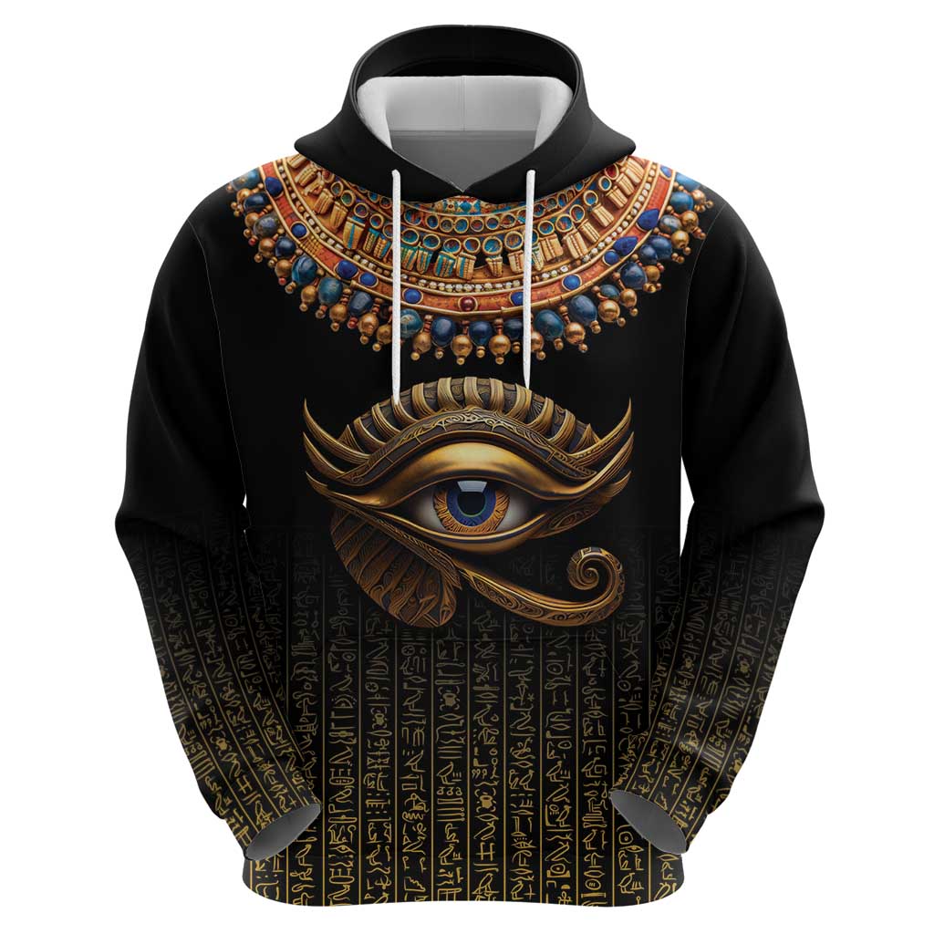 Egypt Eyes Of Horus Hoodie with Egyptian Hieroglyphs LT9