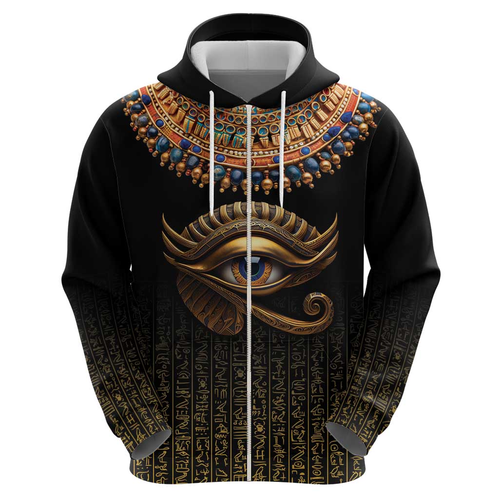 Egypt Eyes Of Horus Hoodie with Egyptian Hieroglyphs LT9