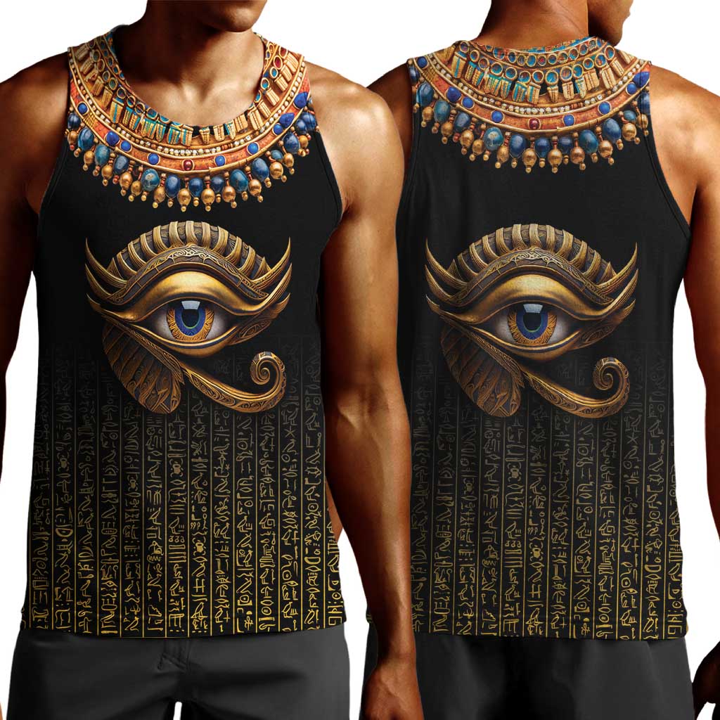 Egypt Eyes Of Horus Men Tank Top with Egyptian Hieroglyphs LT9