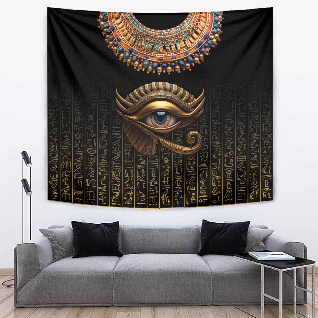 Egypt Eyes Of Horus Tapestry with Egyptian Hieroglyphs LT9