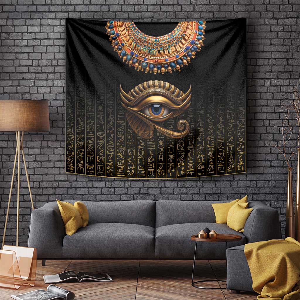 Egypt Eyes Of Horus Tapestry with Egyptian Hieroglyphs LT9