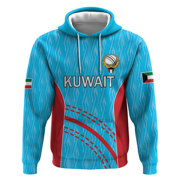 Custom Kuwait Cricket Hoodie Kuwayt Sporty Pattern LT9