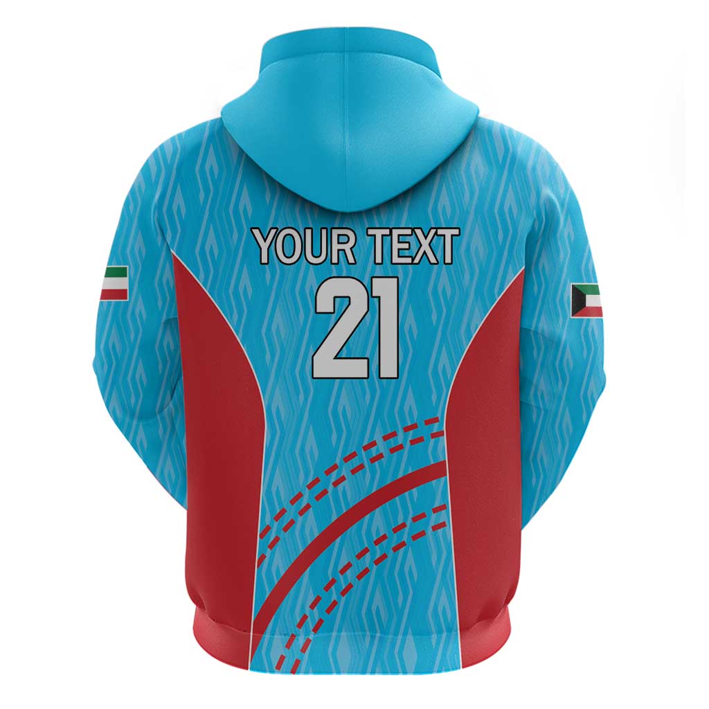 Custom Kuwait Cricket Hoodie Kuwayt Sporty Pattern LT9