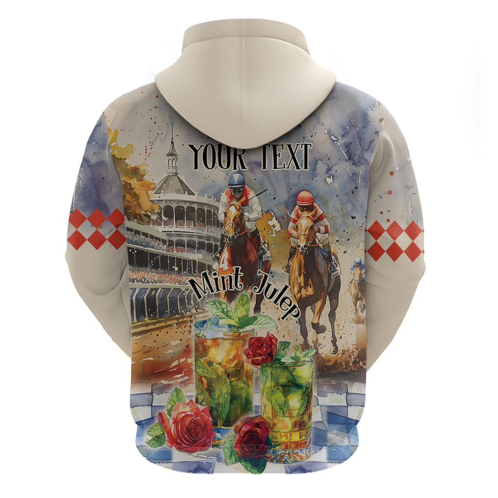 Personalized Kentucky Horse Race Hoodie With Mint Julep Cocktail LT9