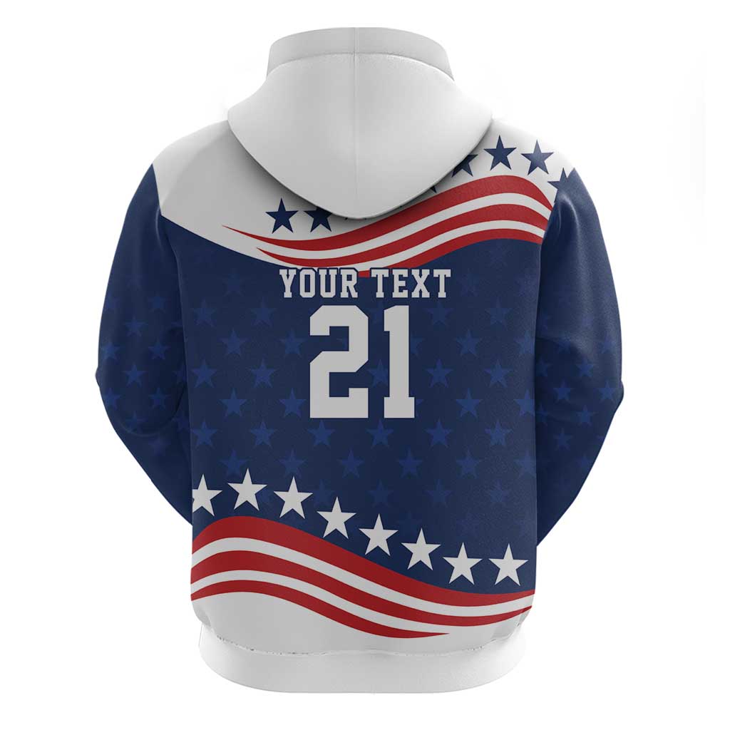 United States Pacific Rugby Custom Hoodie USA Classic Sporty Pattern LT9