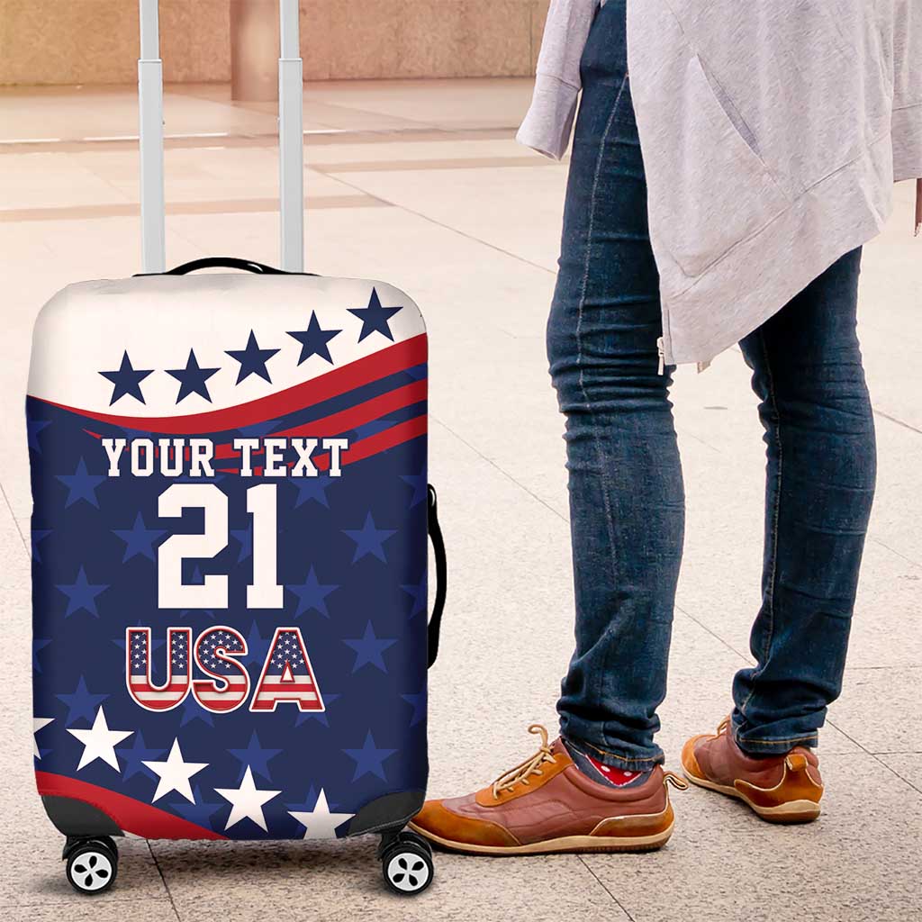 United States Pacific Rugby Custom Luggage Cover USA Classic Sporty Pattern LT9