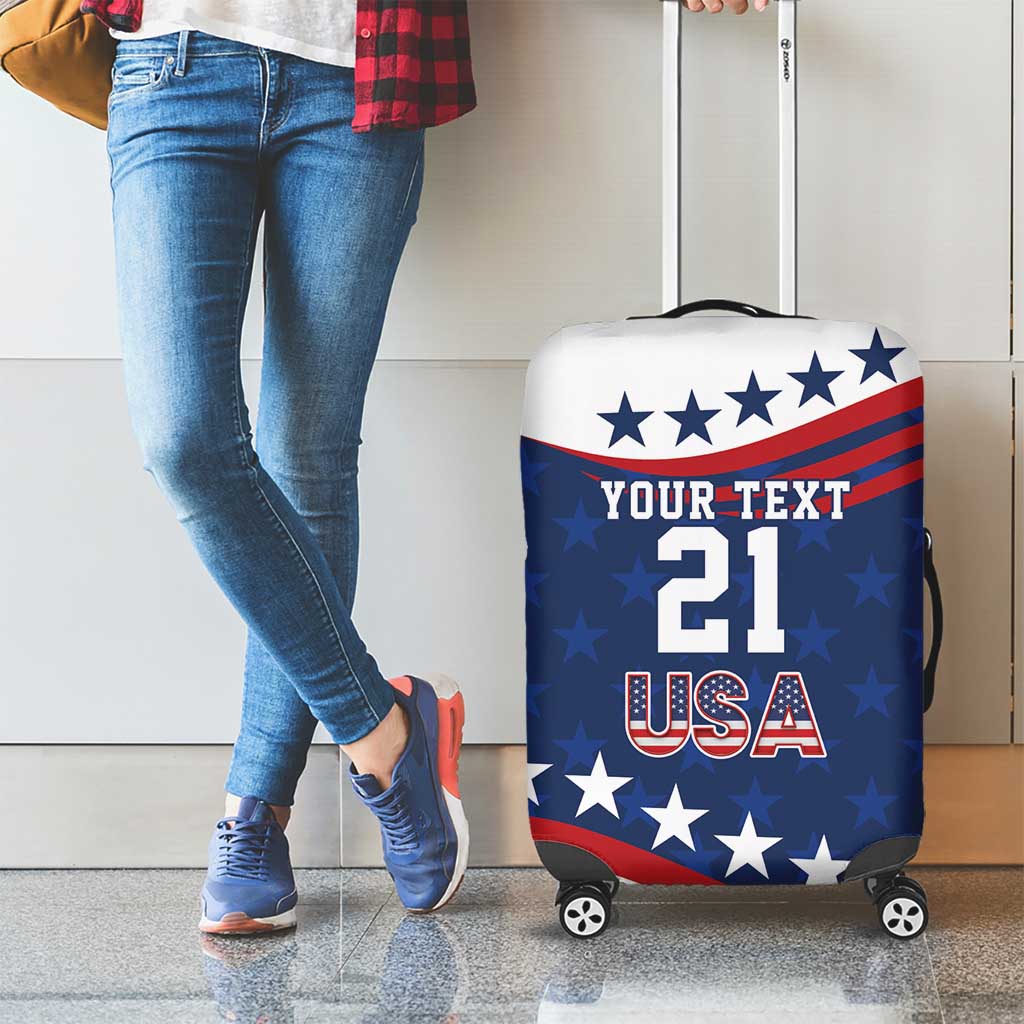 United States Pacific Rugby Custom Luggage Cover USA Classic Sporty Pattern LT9