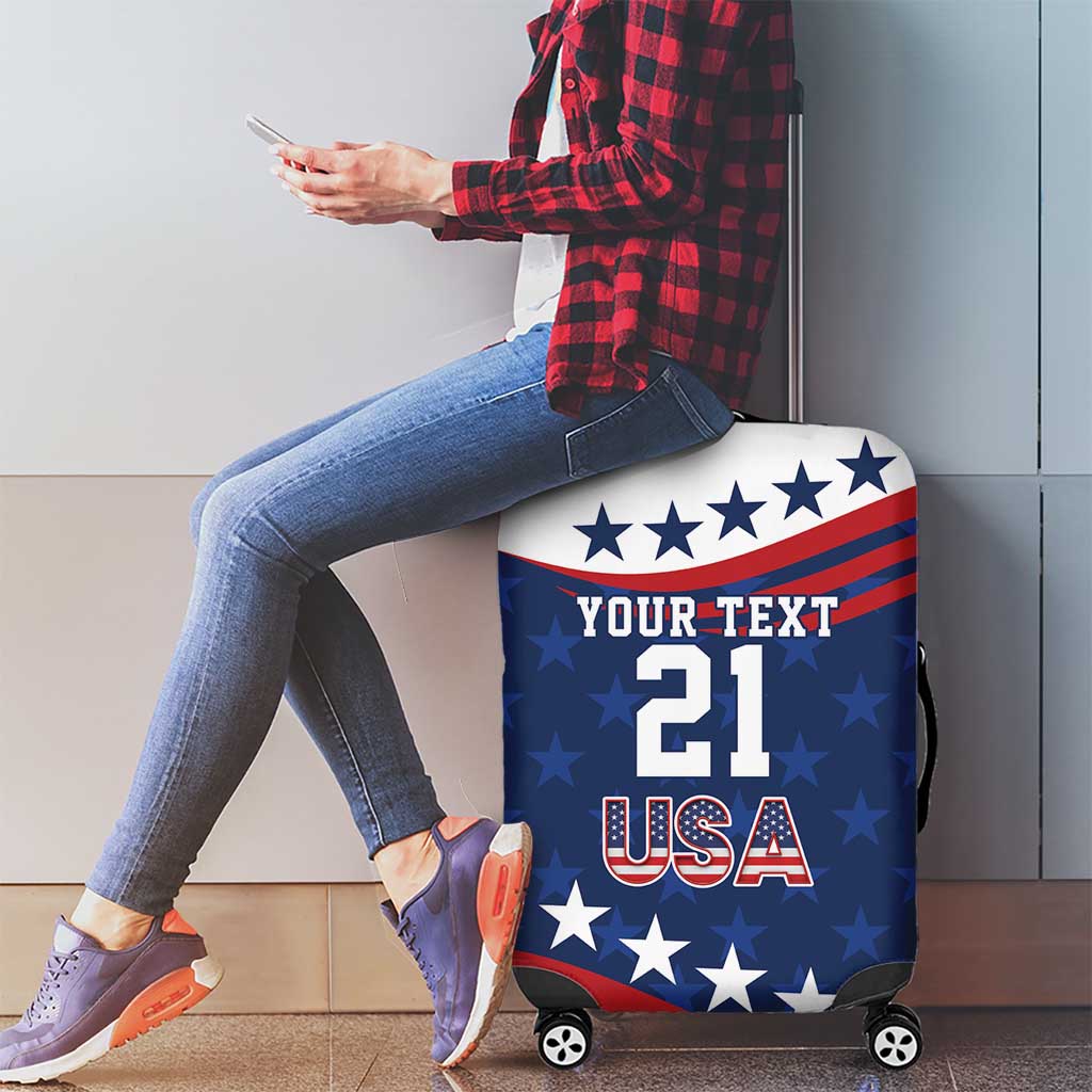 United States Pacific Rugby Custom Luggage Cover USA Classic Sporty Pattern LT9