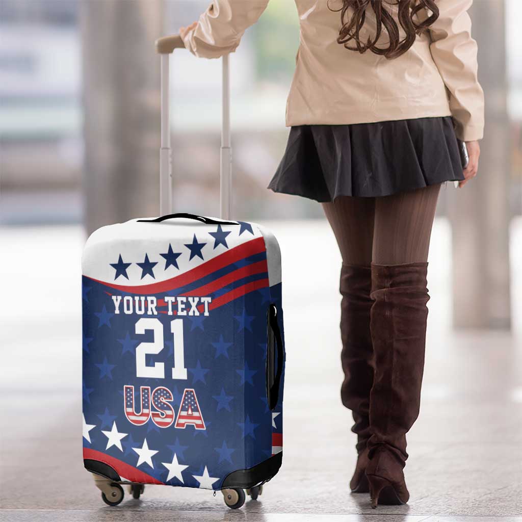 United States Pacific Rugby Custom Luggage Cover USA Classic Sporty Pattern LT9