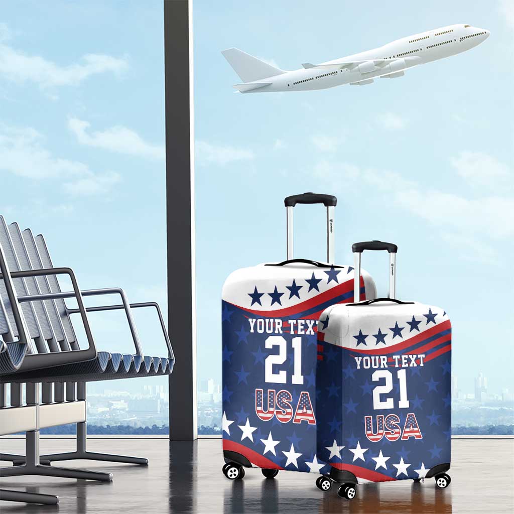 United States Pacific Rugby Custom Luggage Cover USA Classic Sporty Pattern LT9