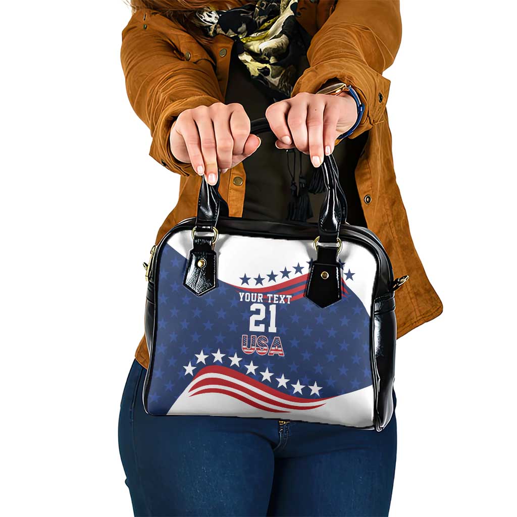United States Pacific Rugby Custom Shoulder Handbag USA Classic Sporty Pattern LT9