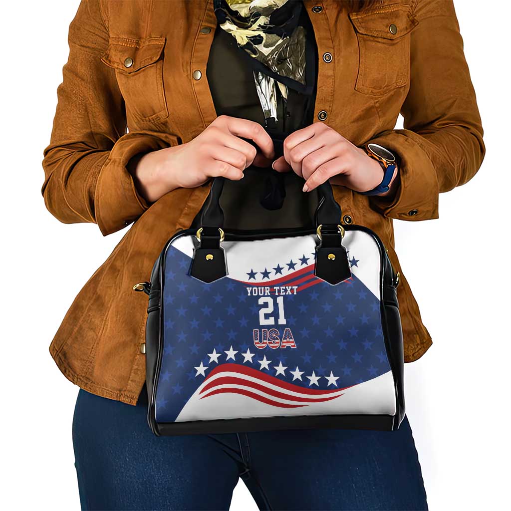 United States Pacific Rugby Custom Shoulder Handbag USA Classic Sporty Pattern LT9