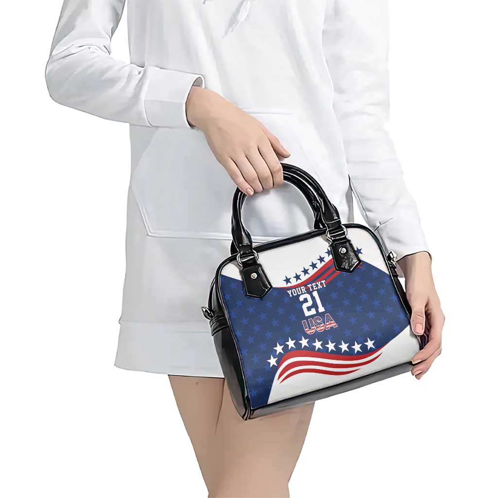 United States Pacific Rugby Custom Shoulder Handbag USA Classic Sporty Pattern LT9
