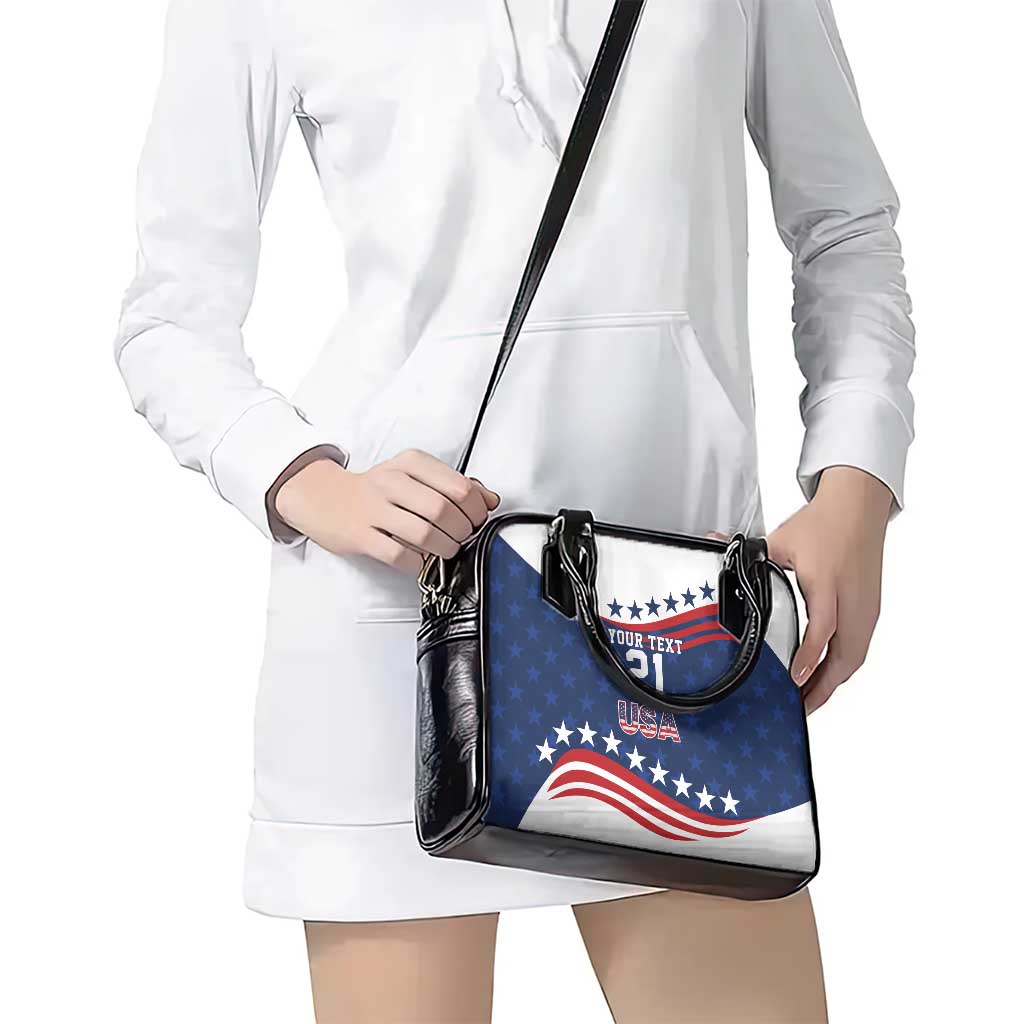 United States Pacific Rugby Custom Shoulder Handbag USA Classic Sporty Pattern LT9