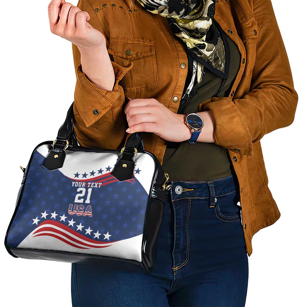 United States Pacific Rugby Custom Shoulder Handbag USA Classic Sporty Pattern LT9