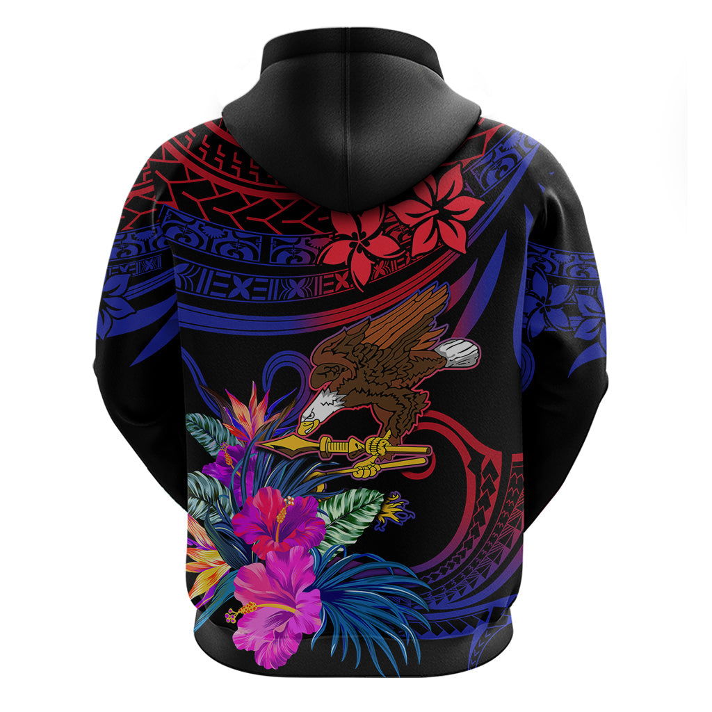 American Samoa Hoodie Manu'a Cession Day Polynesian Tribal LT9
