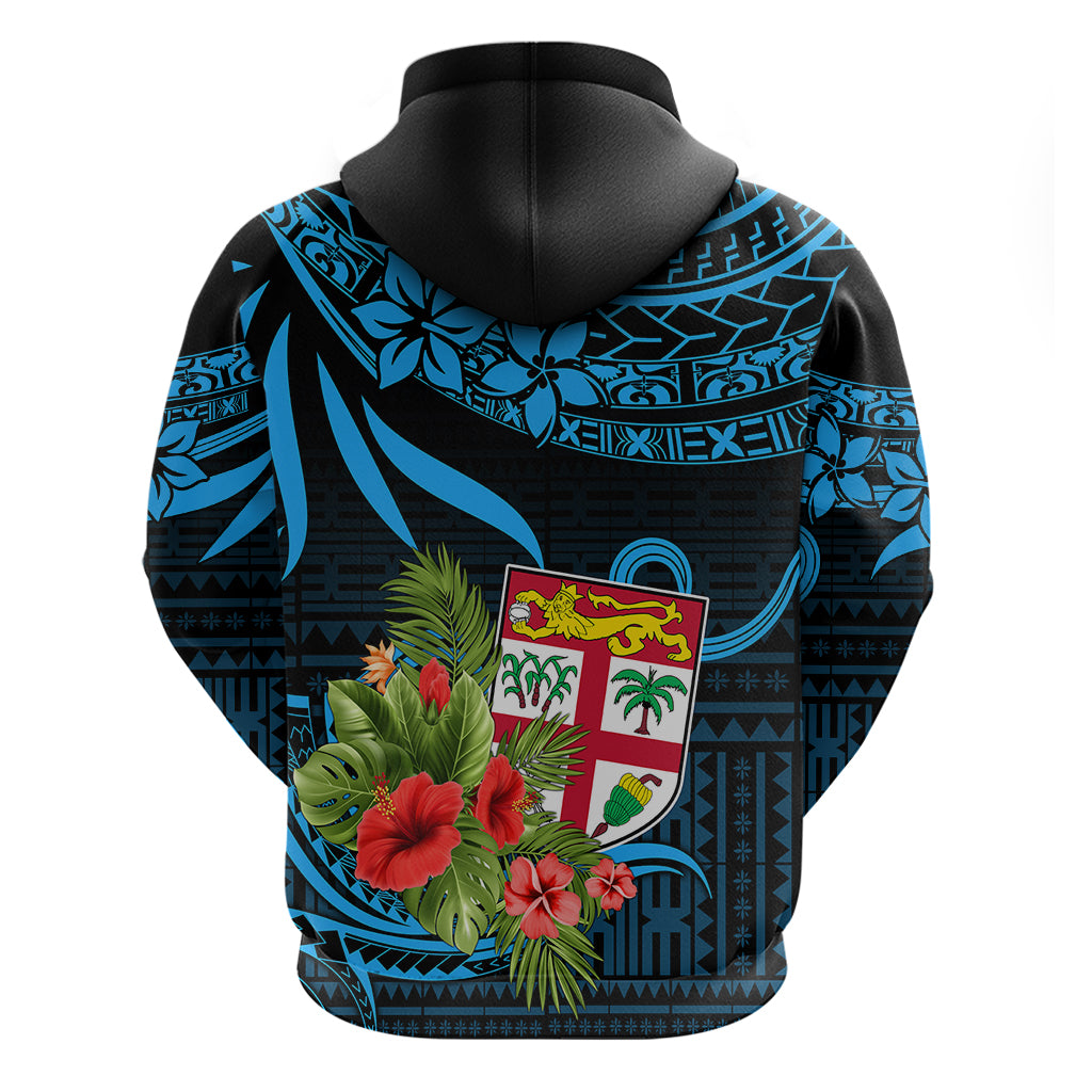 Custom Fiji Islands Hoodie With Polynesian Tribal Happy National Day LT9