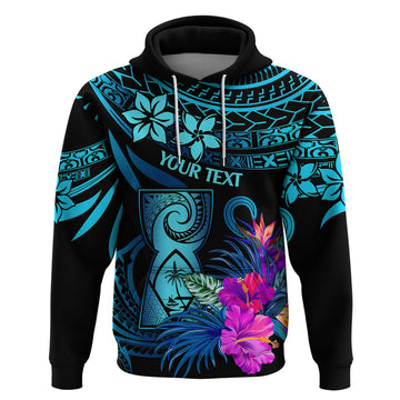 Custom Polynesian Guam Hoodie With Latte Stone Happy Liberation Day LT9