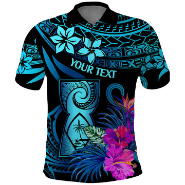 Custom Polynesian Guam Polo Shirt With Latte Stone Happy Liberation Day LT9