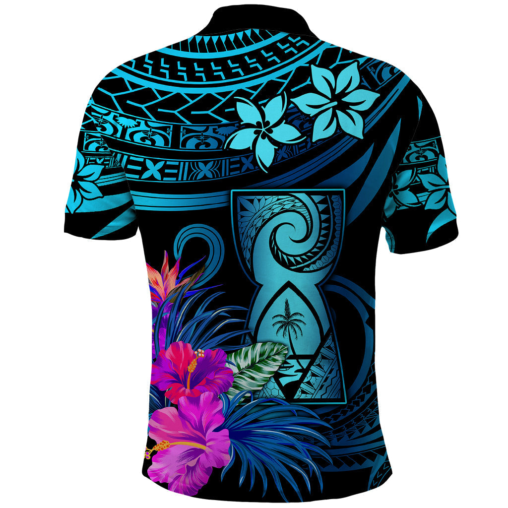 Custom Polynesian Guam Polo Shirt With Latte Stone Happy Liberation Day LT9