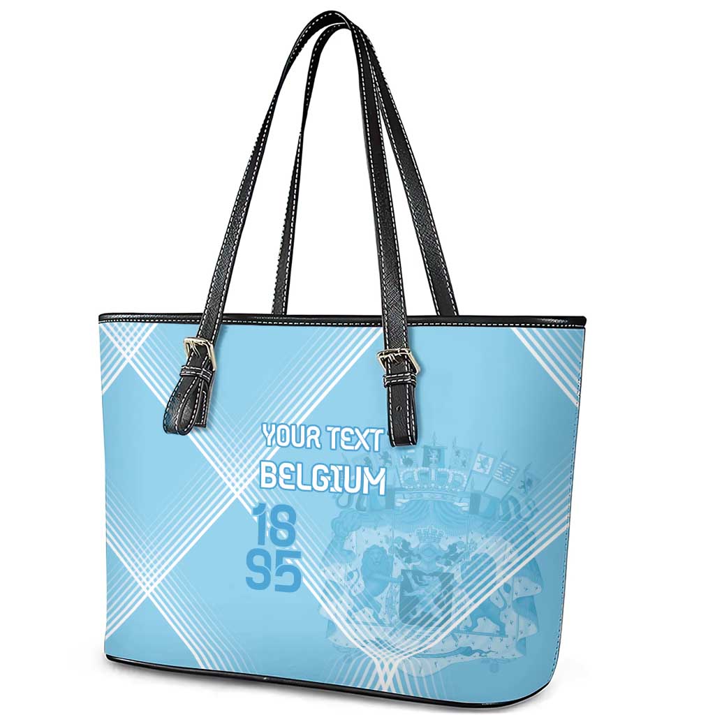 Custom Belgium 1895 Football Leather Tote Bag De Rode Duivels Come Together LT9
