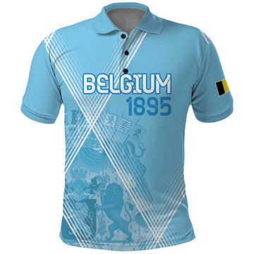Custom Belgium 1895 Football Polo Shirt De Rode Duivels Come Together LT9