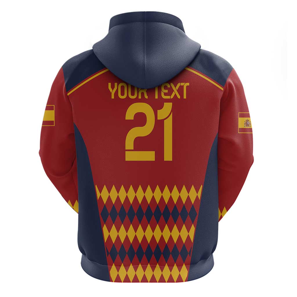 Custom Spain Football Hoodie Come on La Roja LT9