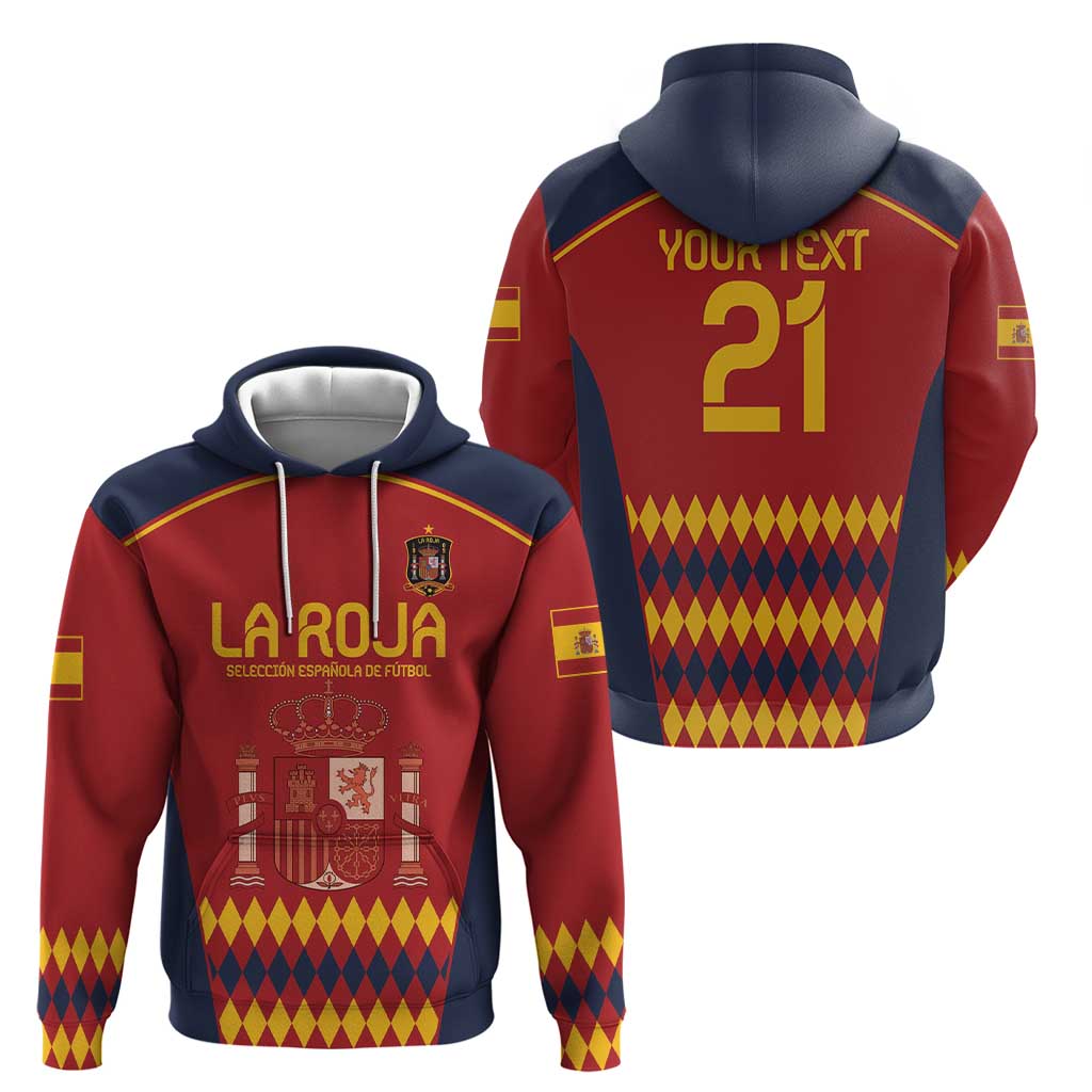 Custom Spain Football Hoodie Come on La Roja LT9