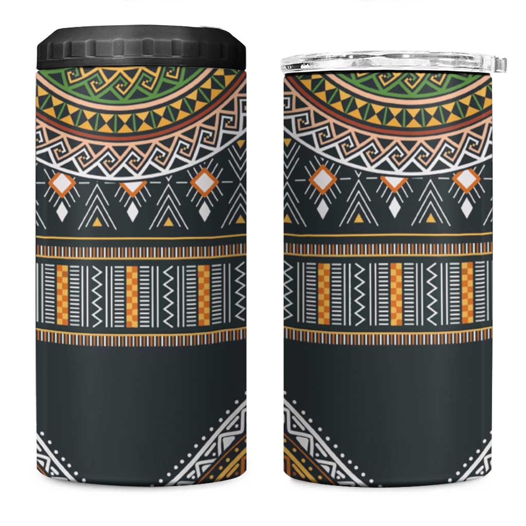 Afro Ethnic Native Pattern 4 in 1 Can Cooler Tumbler LT9